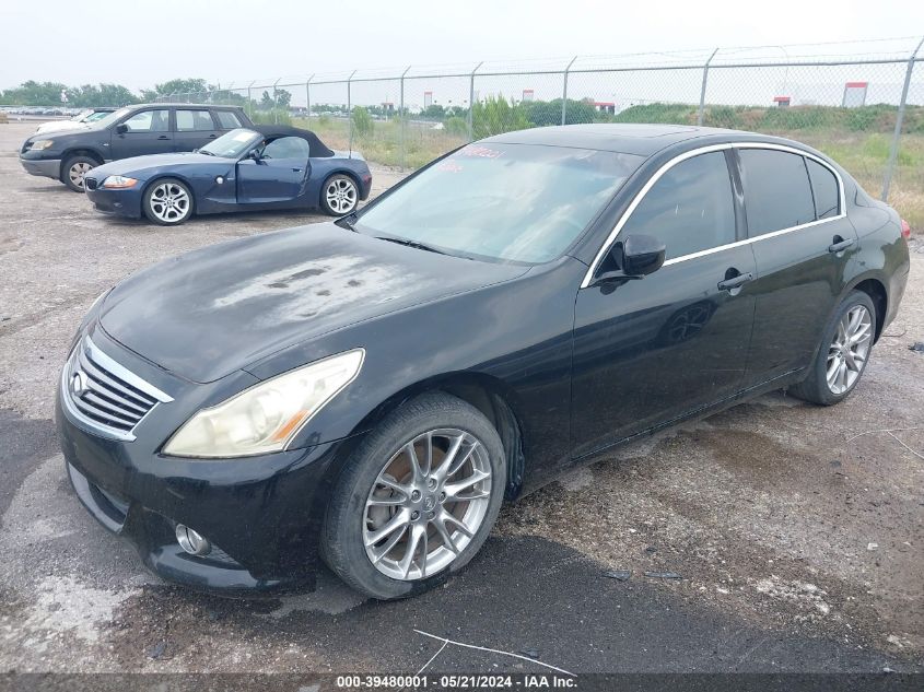 2010 Infiniti G37X X VIN: JN1CV6AR8AM451110 Lot: 39480001