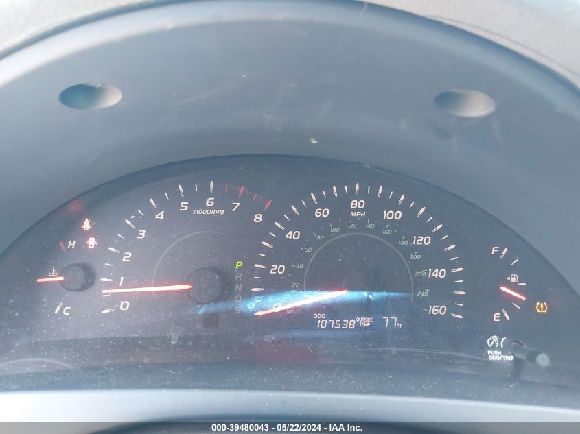 2007 Toyota Camry Le V6/Se V6/Xle V6 VIN: JTNBK46K073004721 Lot: 39480043