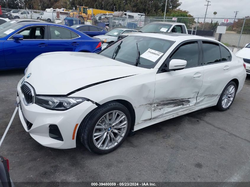 2023 BMW 330I VIN: 3MW69FF07P8D32170 Lot: 39480059