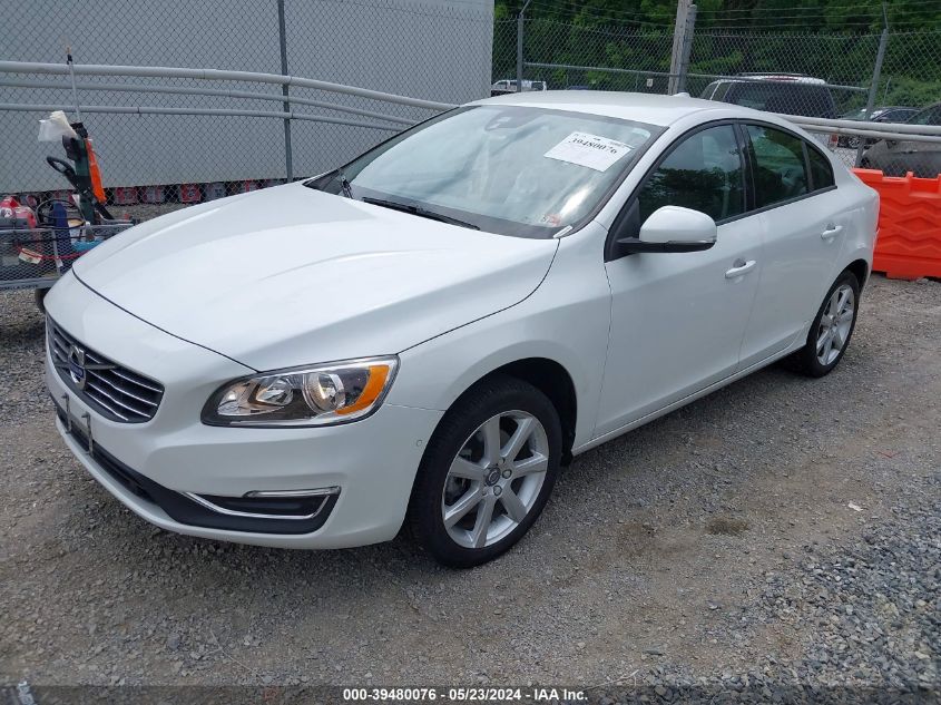 2016 Volvo S60 T5 Drive-E VIN: YV126MFJ7G2408941 Lot: 39480076