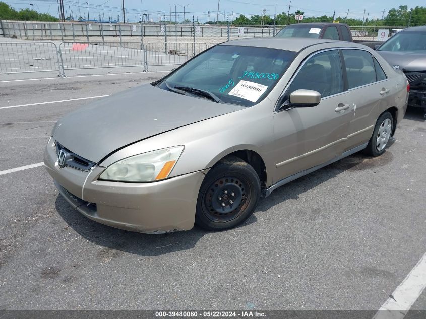 2005 Honda Accord 2.4 Lx VIN: 3HGCM56445G705980 Lot: 39480080