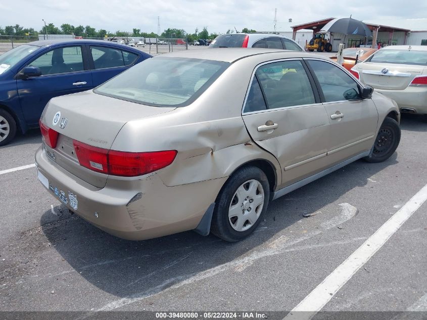 2005 Honda Accord 2.4 Lx VIN: 3HGCM56445G705980 Lot: 39480080