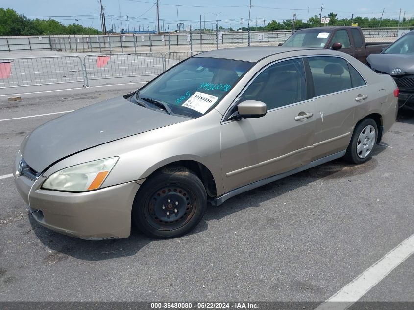 2005 Honda Accord 2.4 Lx VIN: 3HGCM56445G705980 Lot: 39480080