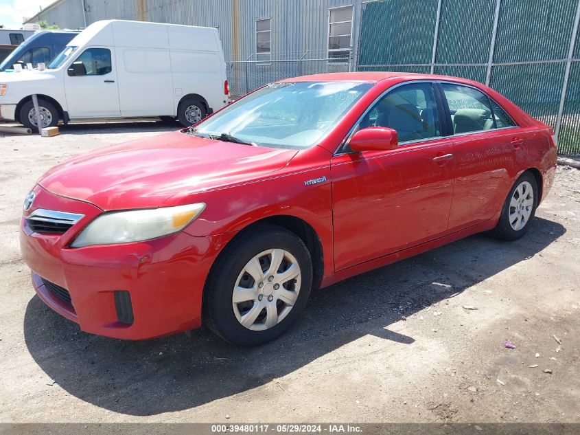 2010 Toyota Camry Hybrid VIN: 4T1BB3EK7AU117398 Lot: 39480117