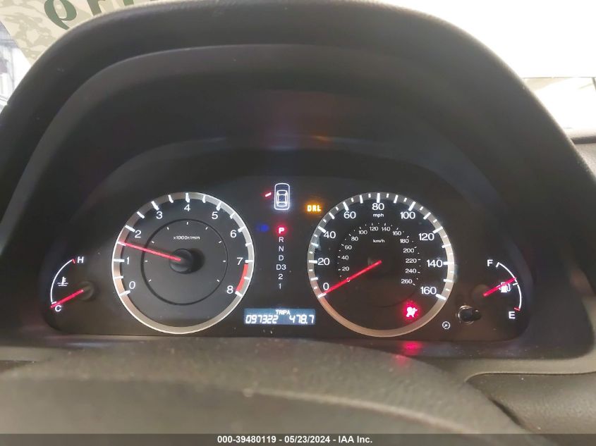 2010 Honda Accord 2.4 Ex-L VIN: 1HGCP2F87AA197215 Lot: 39480119