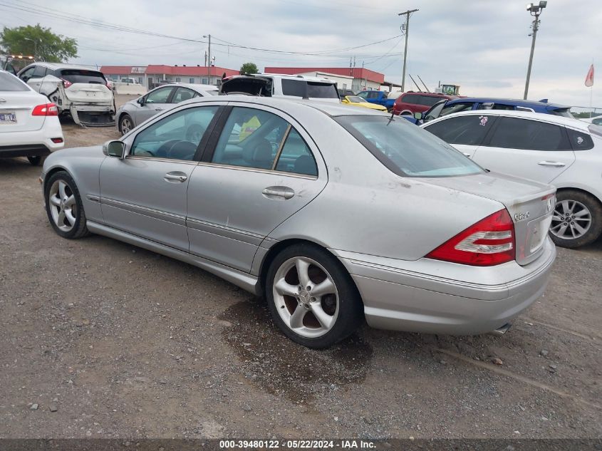 2005 Mercedes-Benz C 230 Kompressor Sport VIN: WDBRF40J65A673378 Lot: 39480122