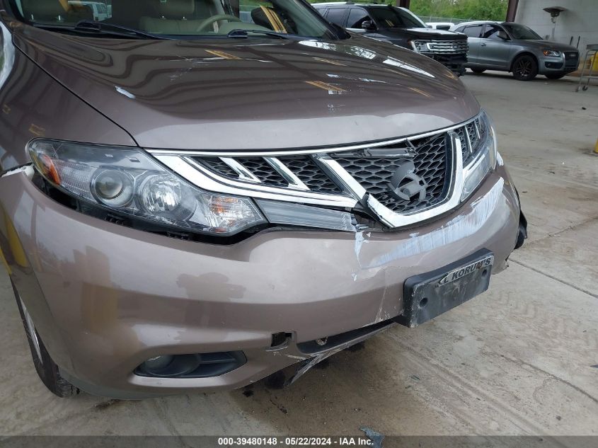 2014 Nissan Murano Sl VIN: JN8AZ1MW6EW516550 Lot: 39480148