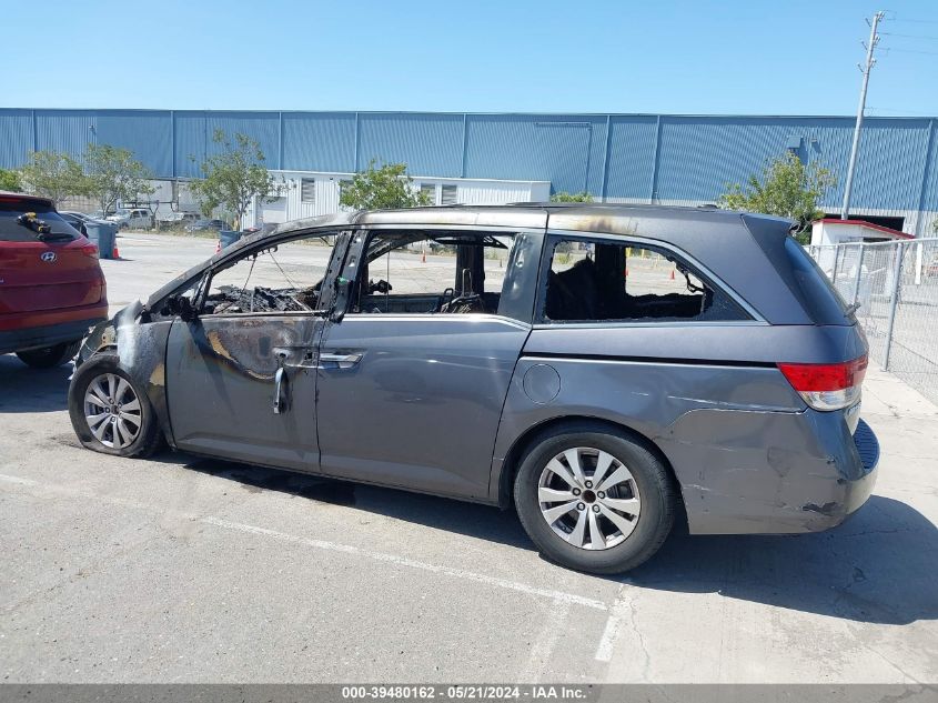 2016 Honda Odyssey Ex-L VIN: 5FNRL5H60GB071652 Lot: 39480162