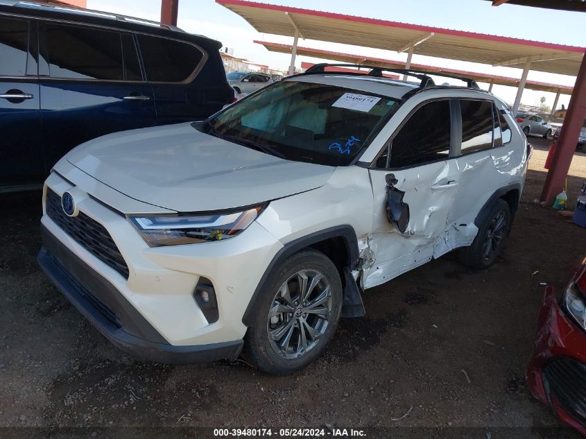 2022 Toyota Rav4 Xle Premium Hybrid VIN: 4T3B6RFV5NU075603 Lot: 39480174