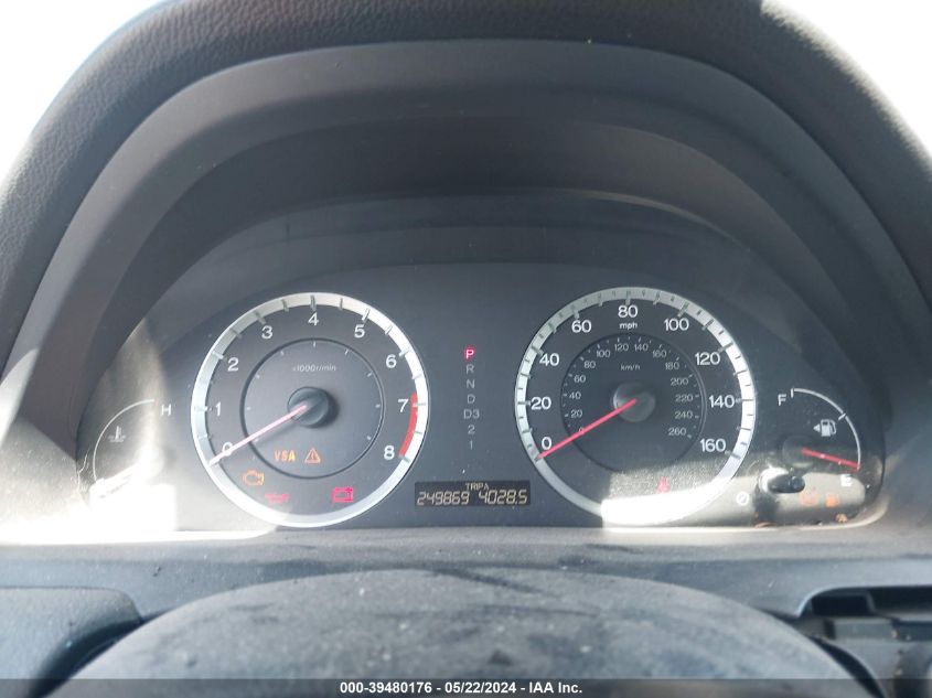 2009 Honda Accord 2.4 Lx VIN: 1HGCP26369A171365 Lot: 39480176