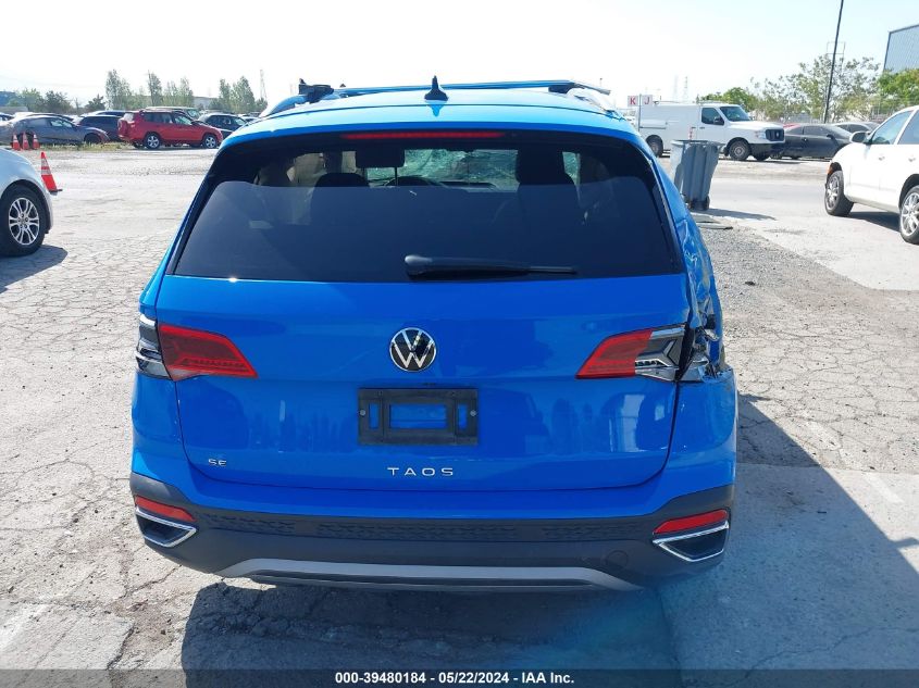 2022 Volkswagen Taos 1.5T Se VIN: 3VVSX7B23NM027467 Lot: 39480184