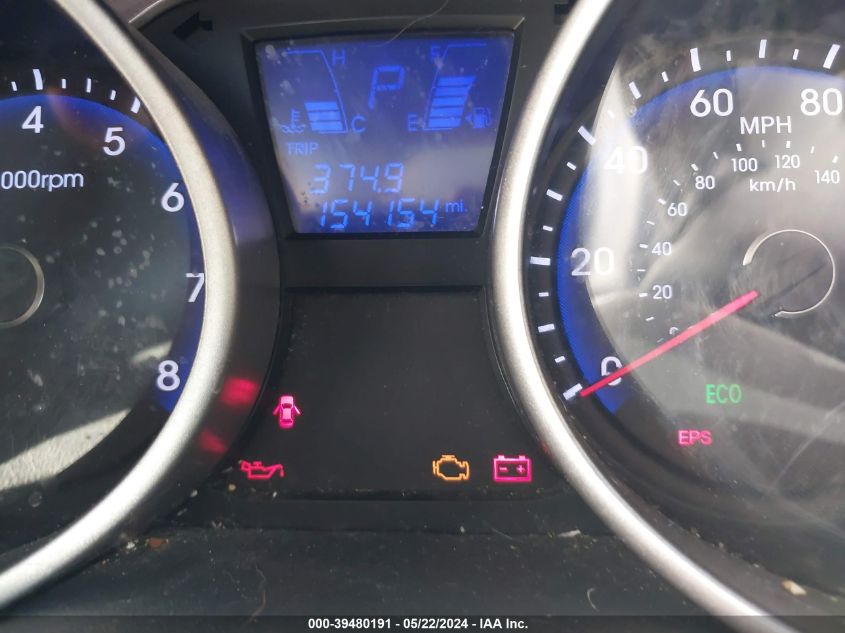 2013 Hyundai Tucson Gls VIN: KM8JUCAC0DU756263 Lot: 39480191