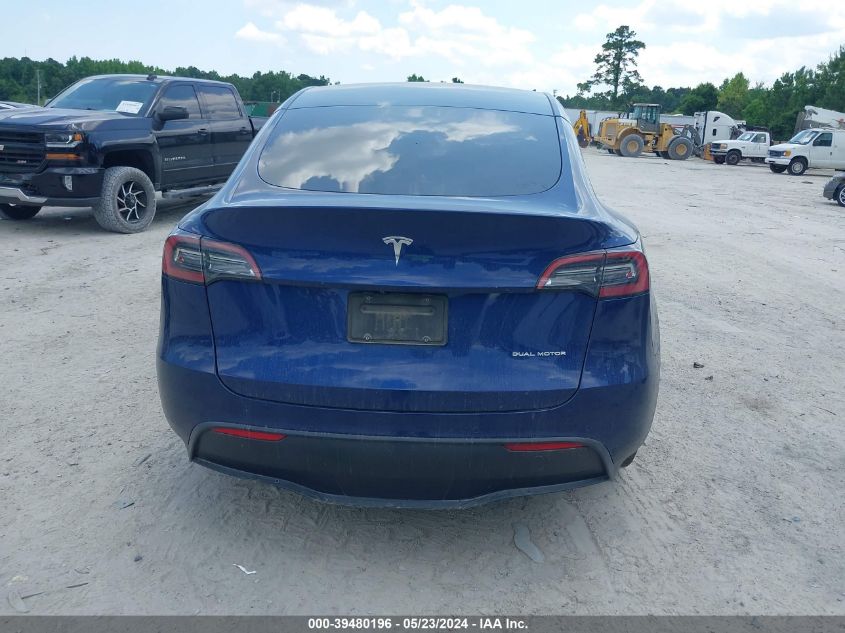 2021 Tesla Model Y Long Range Dual Motor All-Wheel Drive VIN: 5YJYGDEE9MF224501 Lot: 39480196