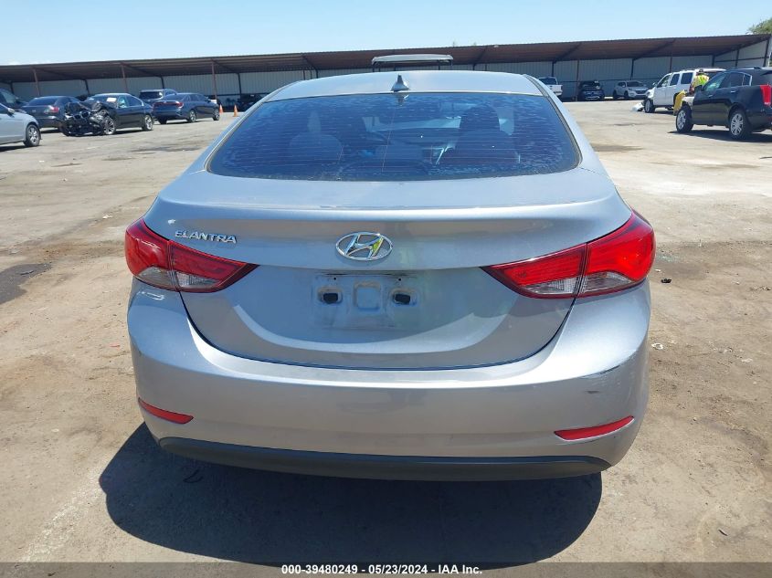 2016 Hyundai Elantra Se VIN: 5NPDH4AE4GH736898 Lot: 39480249