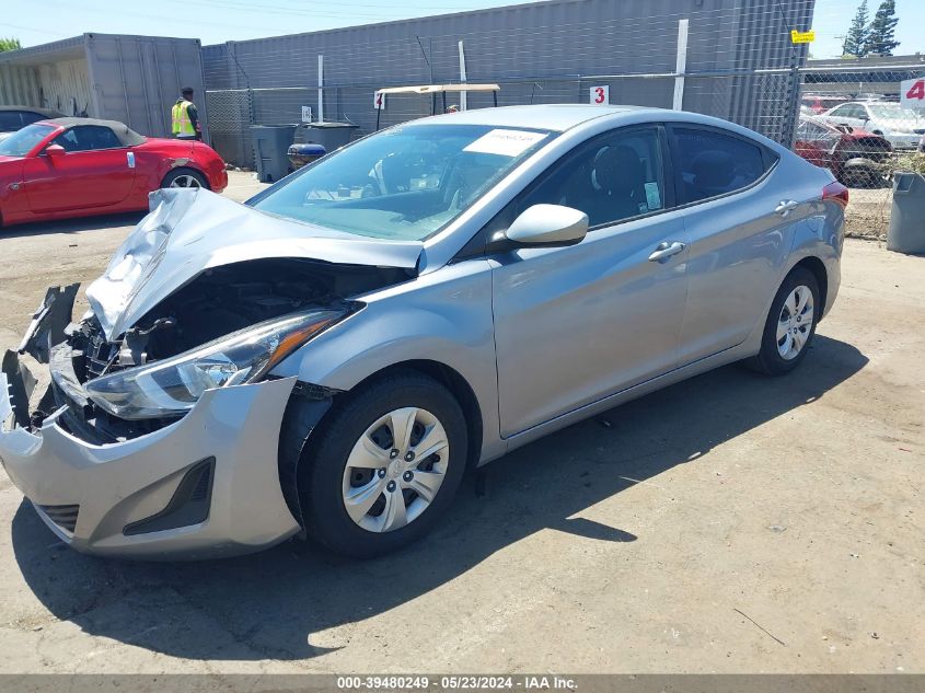 2016 Hyundai Elantra Se VIN: 5NPDH4AE4GH736898 Lot: 39480249