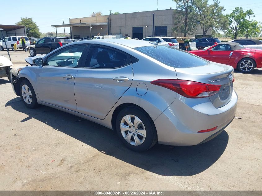 2016 Hyundai Elantra Se VIN: 5NPDH4AE4GH736898 Lot: 39480249