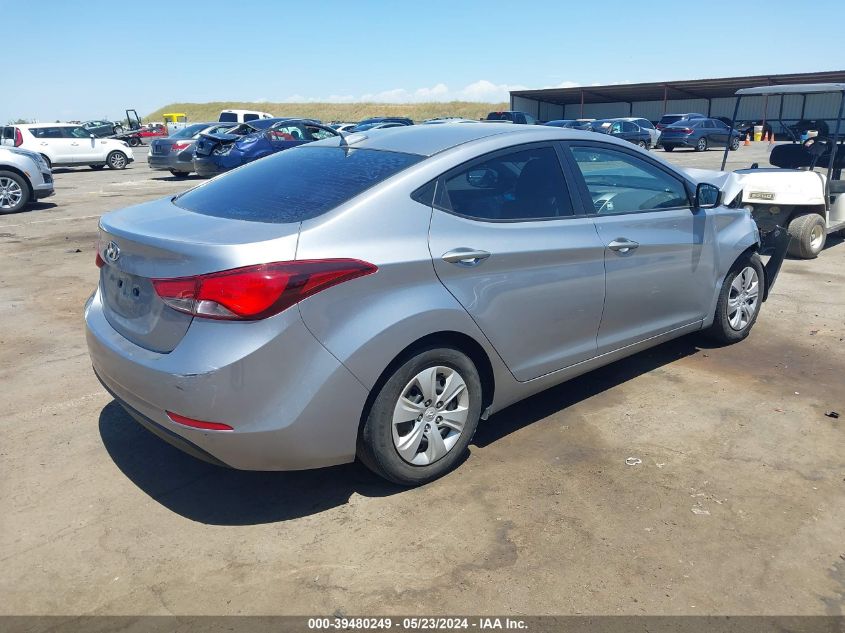 2016 Hyundai Elantra Se VIN: 5NPDH4AE4GH736898 Lot: 39480249