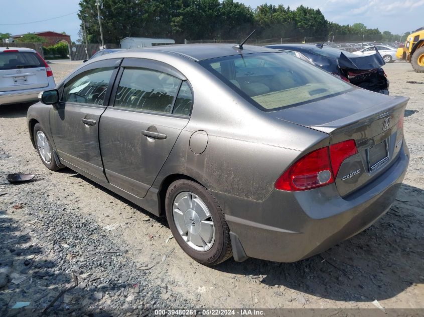 2008 Honda Civic Hybrid VIN: JHMFA36228S018113 Lot: 39480261