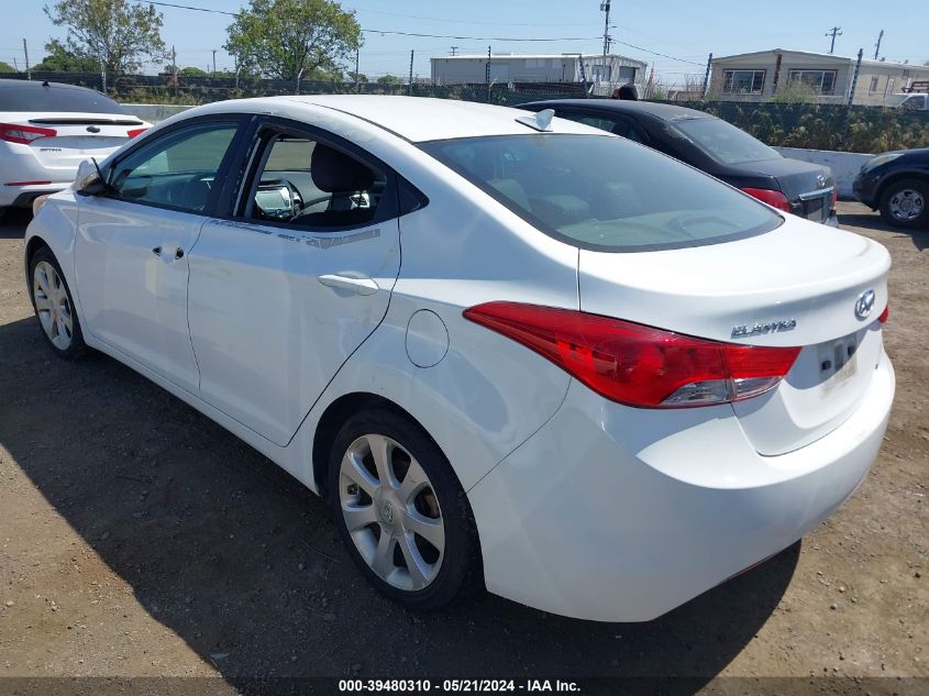 2012 Hyundai Elantra Limited VIN: 5NPDH4AE0CH122005 Lot: 39480310