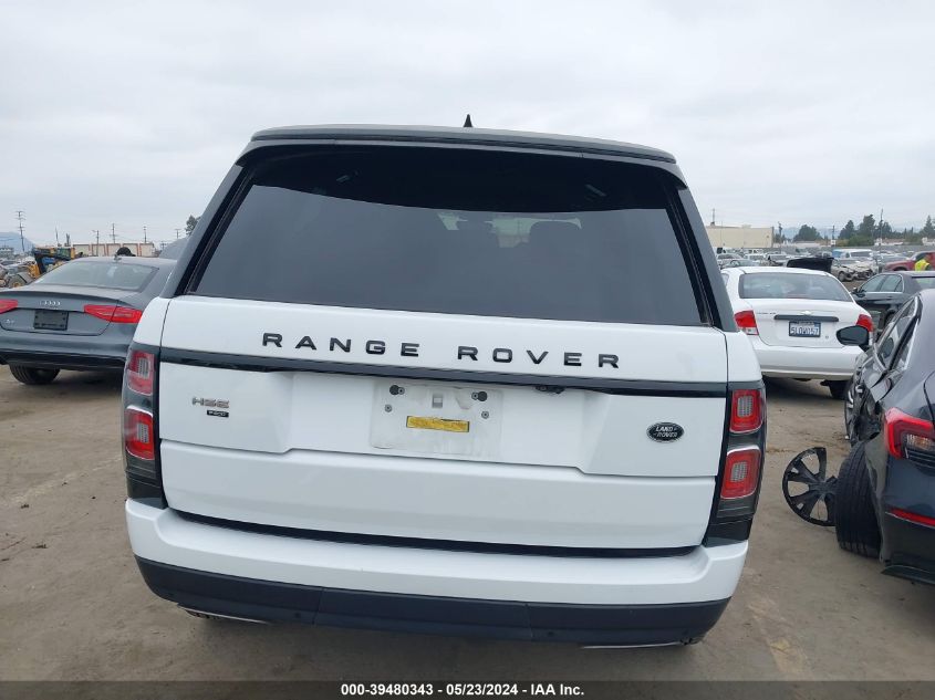 2020 Land Rover Range Rover Hse VIN: SALGS2RU4LA598367 Lot: 39480343