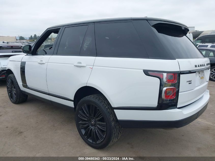 2020 Land Rover Range Rover Hse VIN: SALGS2RU4LA598367 Lot: 39480343