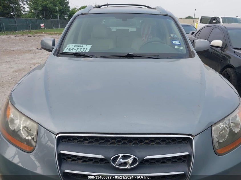 2009 Hyundai Santa Fe Limited VIN: 5NMSH13E39H265555 Lot: 39480377