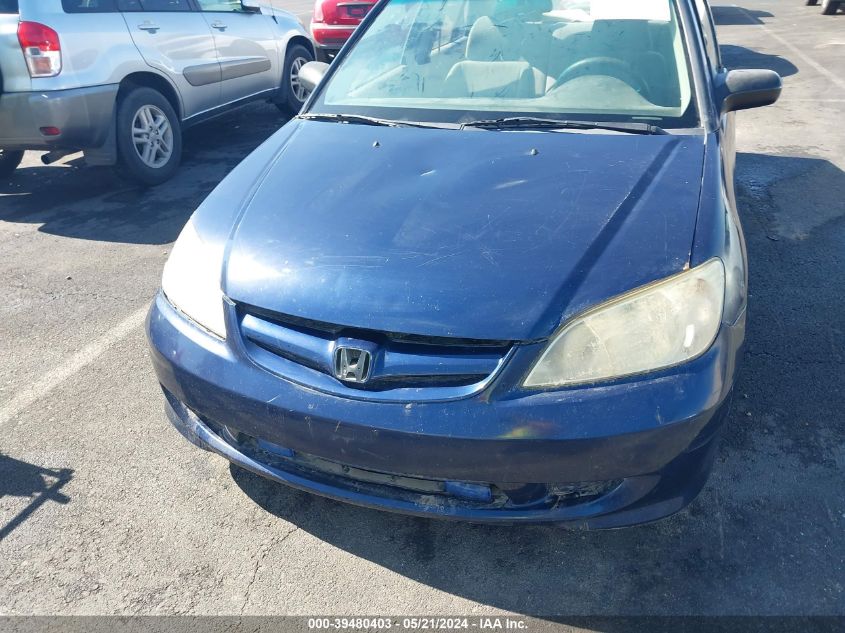 2004 Honda Civic Lx VIN: JHMES16534S001077 Lot: 39480403