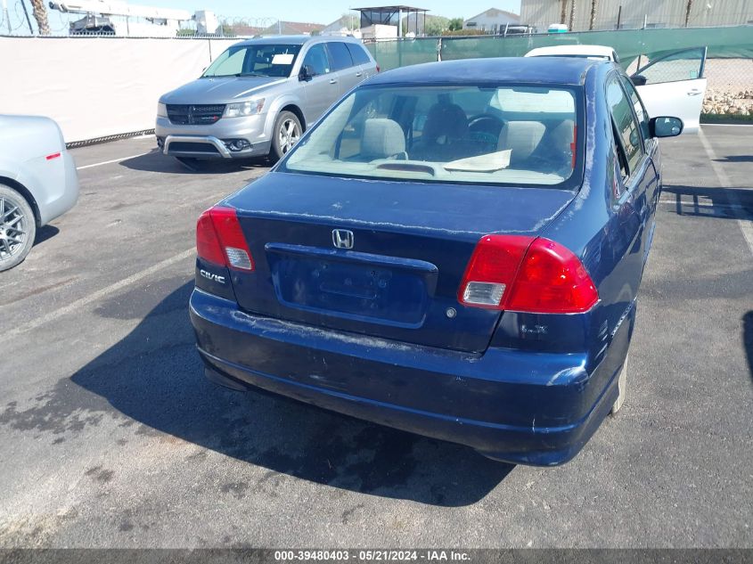 2004 Honda Civic Lx VIN: JHMES16534S001077 Lot: 39480403