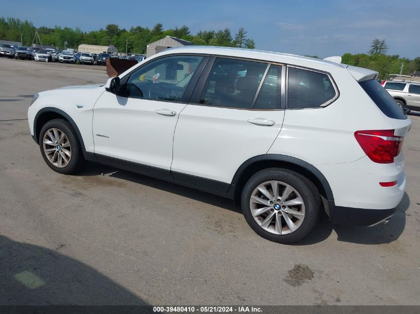 2015 BMW X3 xDrive28D VIN: 5UXWY3C5XF0E95605 Lot: 39480410