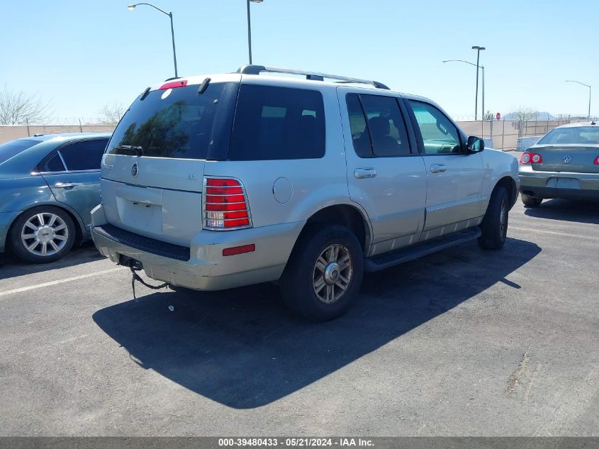 2002 Mercury Mountaineer VIN: 4M2ZU86E62UJ09257 Lot: 39480433