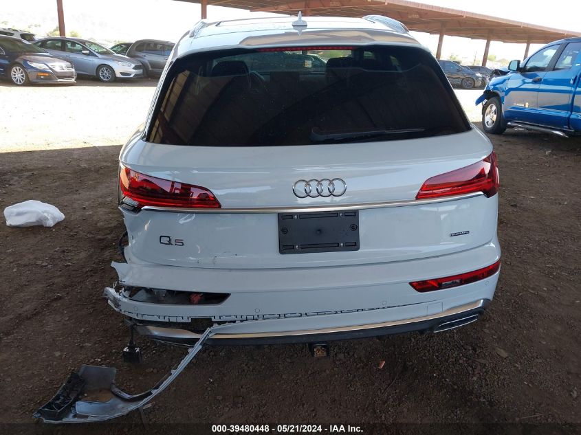2023 Audi Q5 Premium Plus 45 Tfsi S Line Quattro VIN: WA1EAAFY2P2150884 Lot: 39480448