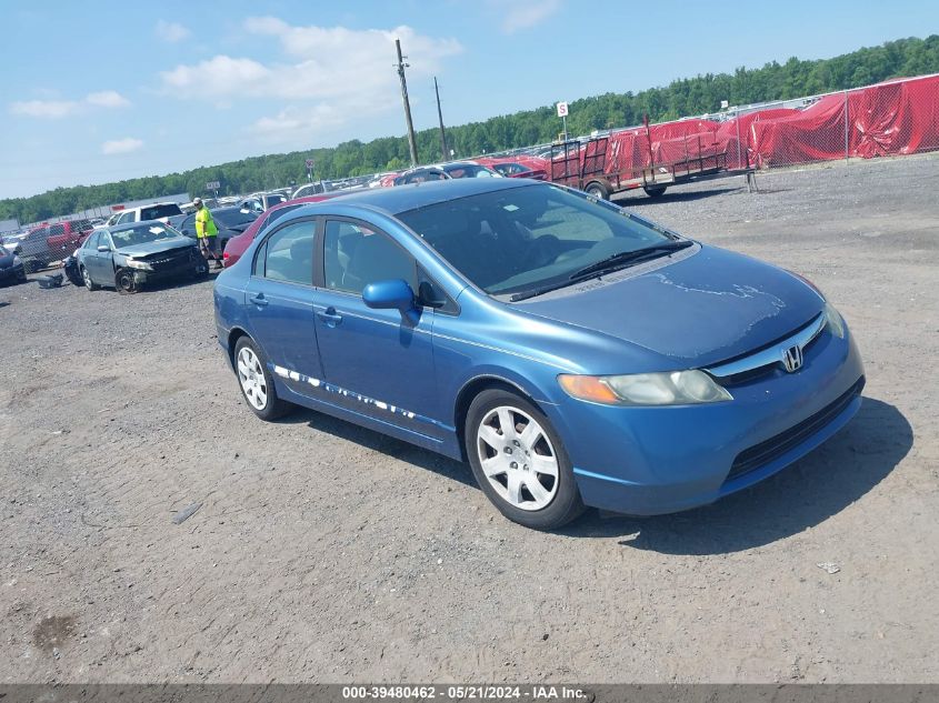 2008 Honda Civic Lx VIN: 1HGFA165X8L068849 Lot: 39480462