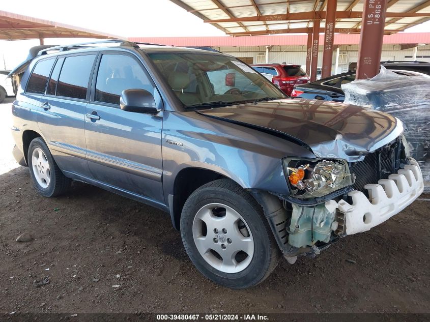 2005 Toyota Highlander Limited V6 VIN: JTEEP21A050112661 Lot: 39480467