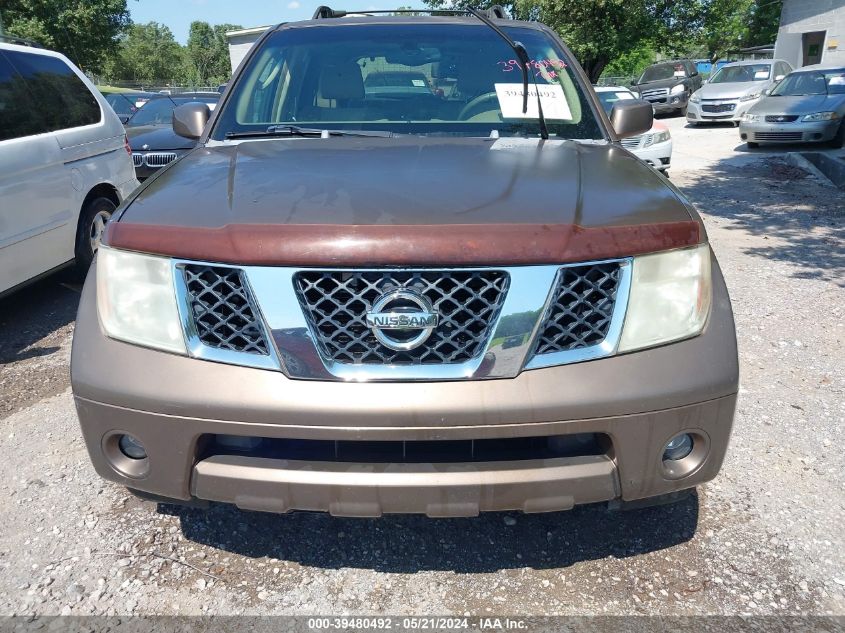 2005 Nissan Pathfinder Se VIN: 5N1AR18U85C745846 Lot: 39480492