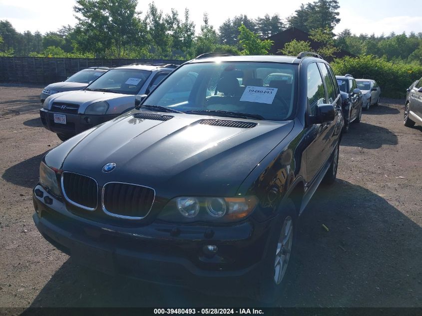 2006 BMW X5 3.0I VIN: 5UXFA13536LY38503 Lot: 39480493