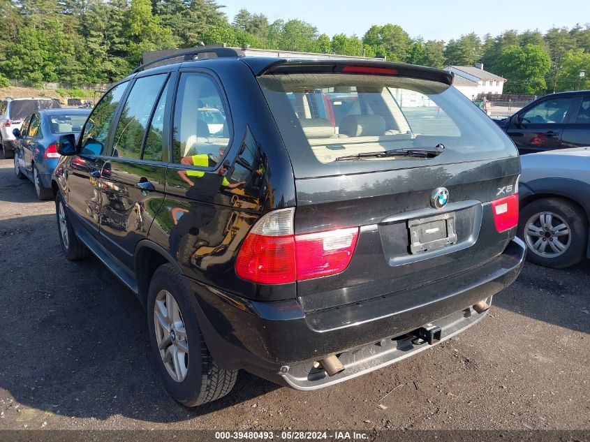 2006 BMW X5 3.0I VIN: 5UXFA13536LY38503 Lot: 39480493