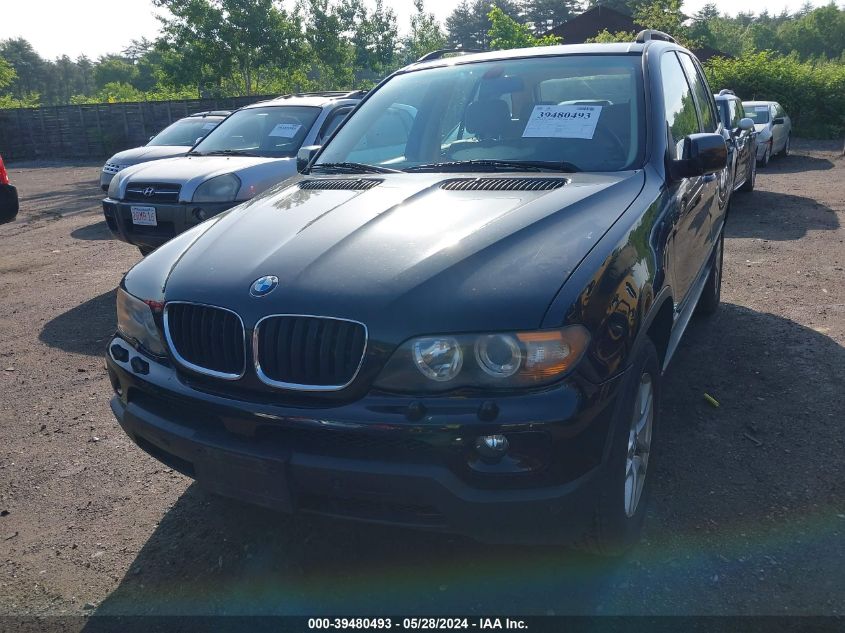 2006 BMW X5 3.0I VIN: 5UXFA13536LY38503 Lot: 39480493