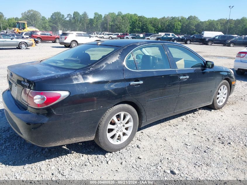 2003 Lexus Es 300 VIN: JTHBF30GX30096907 Lot: 39480520