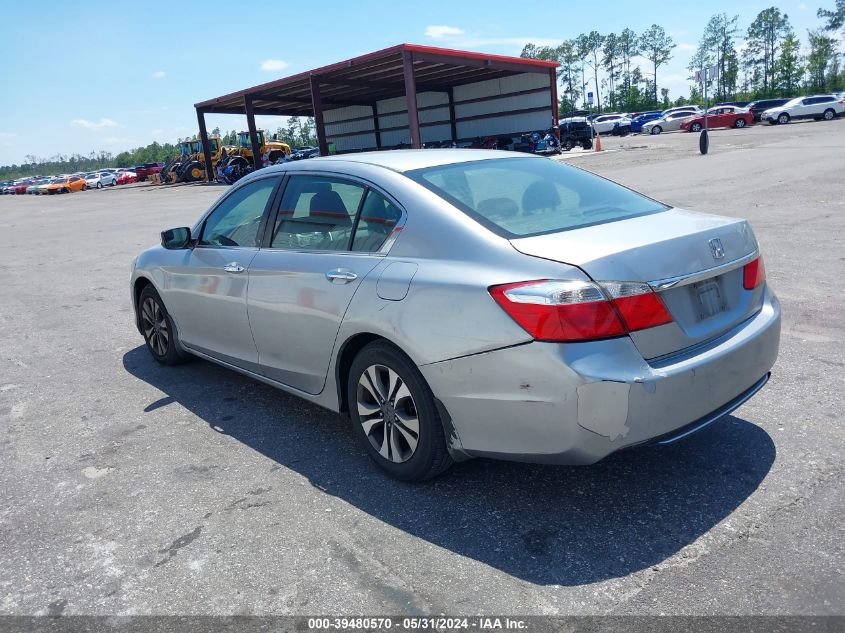 2013 Honda Accord Lx VIN: 1HGCR2F31DA143945 Lot: 39480570