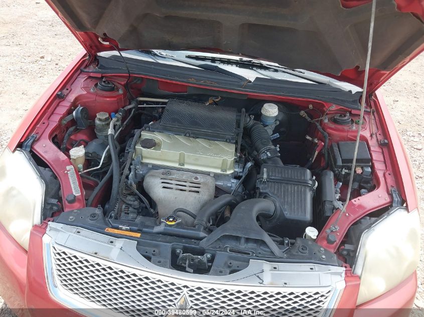 2012 Mitsubishi Galant Fe VIN: 4A32B2FFXCE016995 Lot: 39480599