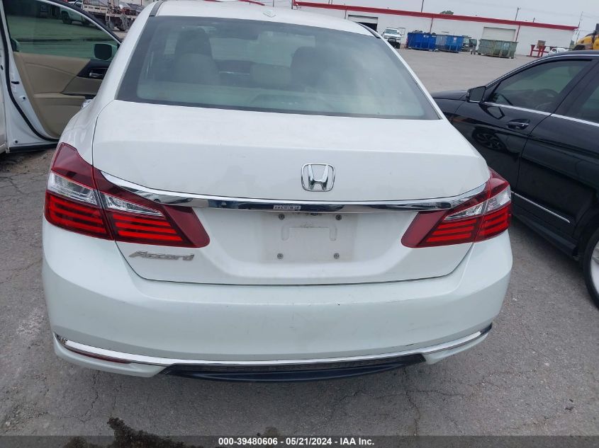 2016 Honda Accord Ex-L VIN: 1HGCR2F82GA140519 Lot: 39480606