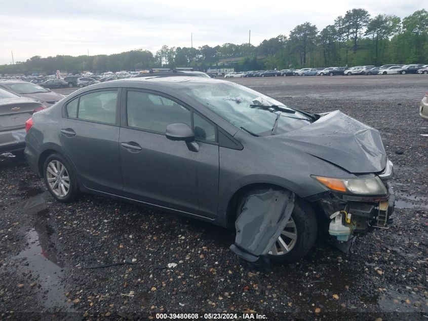 2012 Honda Civic Ex VIN: 2HGFB2F88CH330192 Lot: 39480608