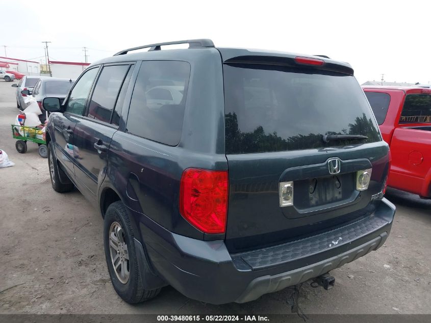 2005 Honda Pilot Ex-L VIN: 5FNYF18665B012534 Lot: 39480615