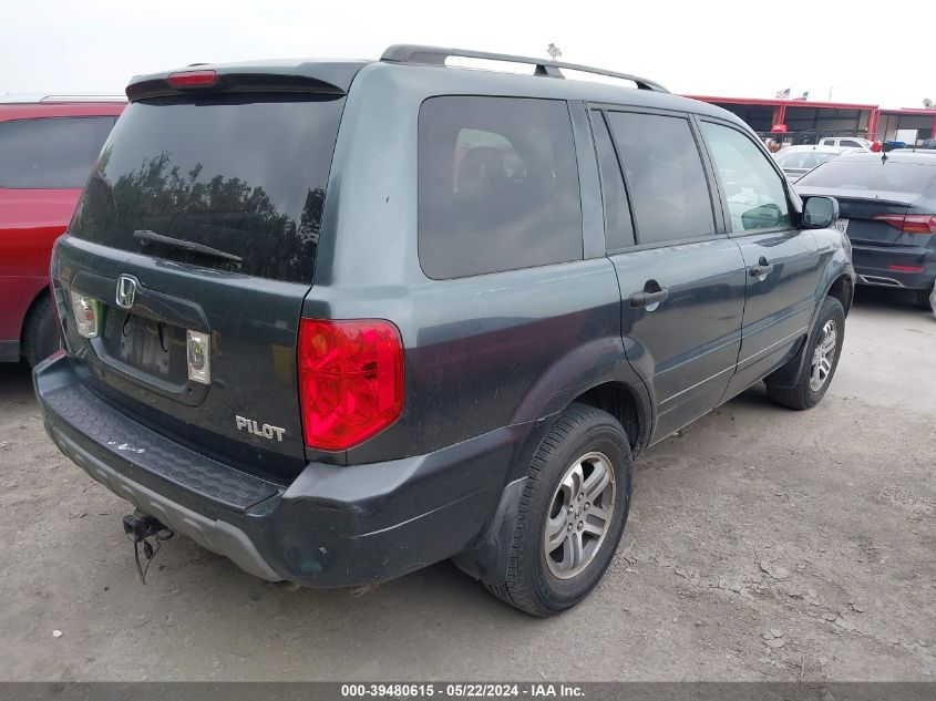 2005 Honda Pilot Ex-L VIN: 5FNYF18665B012534 Lot: 39480615