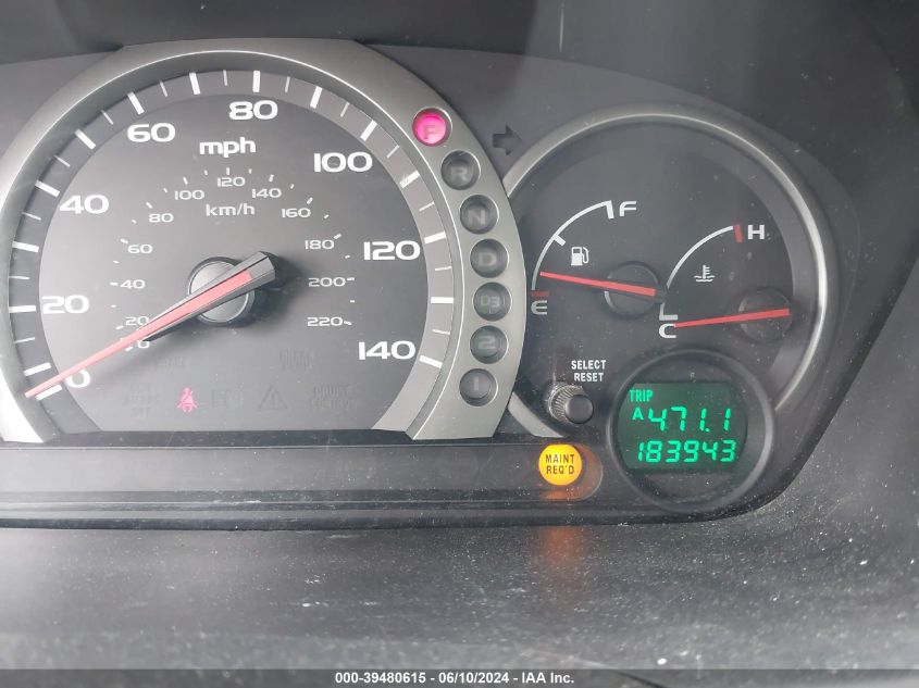 2005 Honda Pilot Ex-L VIN: 5FNYF18665B012534 Lot: 39480615