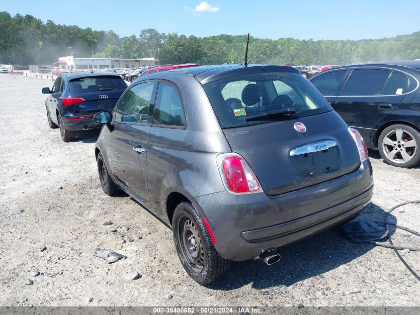 2015 Fiat 500 Pop VIN: 3C3CFFAR2FT667955 Lot: 39480652