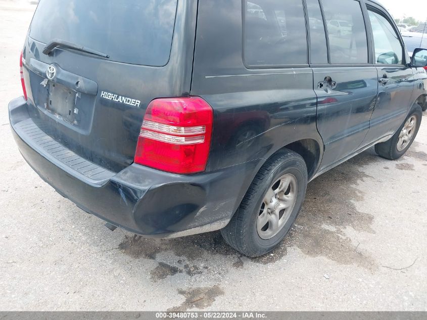 2002 Toyota Highlander VIN: JTEGD21A220033991 Lot: 39480753