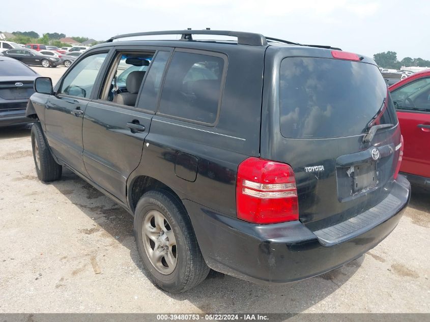 2002 Toyota Highlander VIN: JTEGD21A220033991 Lot: 39480753