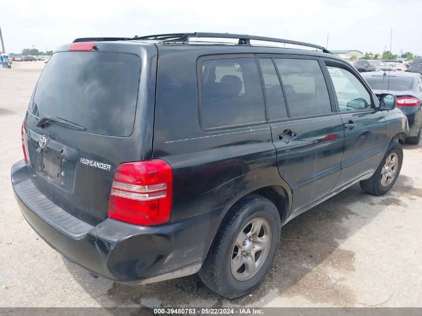 2002 Toyota Highlander VIN: JTEGD21A220033991 Lot: 39480753