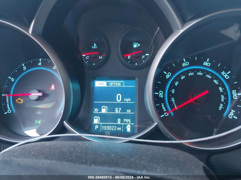 2014 Chevrolet Cruze 1Lt Auto VIN: 1G1PC5SB3E7338226 Lot: 39480815